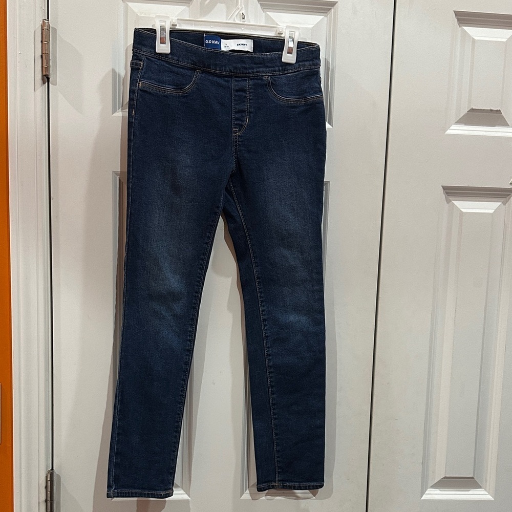 NWOT Old girls Navy Deep Blue Skinny Jeans size 10-12